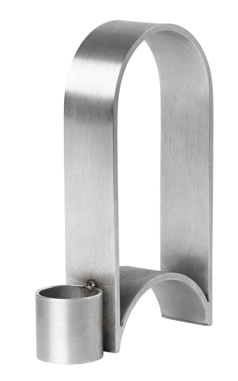 Arch Candleholder - Kristina Dam - Candle Holders - Vol 1 - Stainless Steel - HORNE