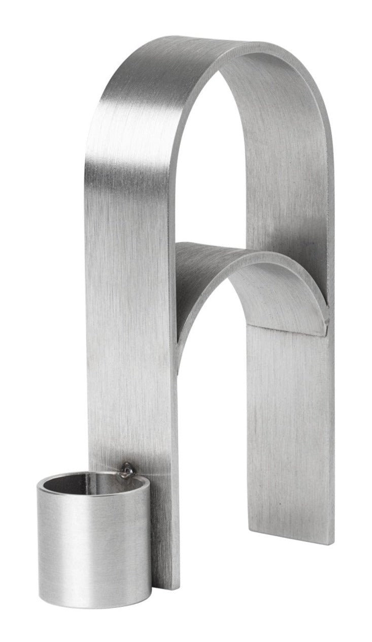 Arch Candleholder - Kristina Dam - Candle Holders - Vol 1 - Stainless Steel - HORNE