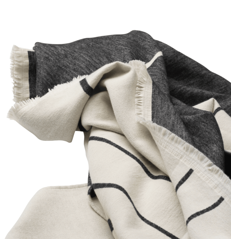 Architecture Throw - Kristina Dam - Blankets + Throws + Pillows - Black - HORNE