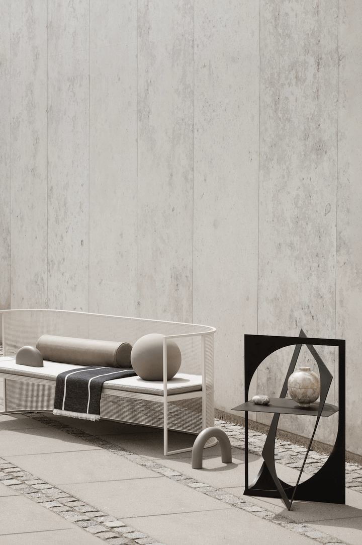 Architecture Throw - Kristina Dam - Blankets + Throws + Pillows - Beige - HORNE