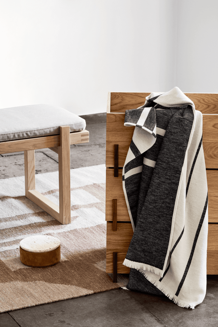 Architecture Throw - Kristina Dam - Blankets + Throws + Pillows - Beige - HORNE