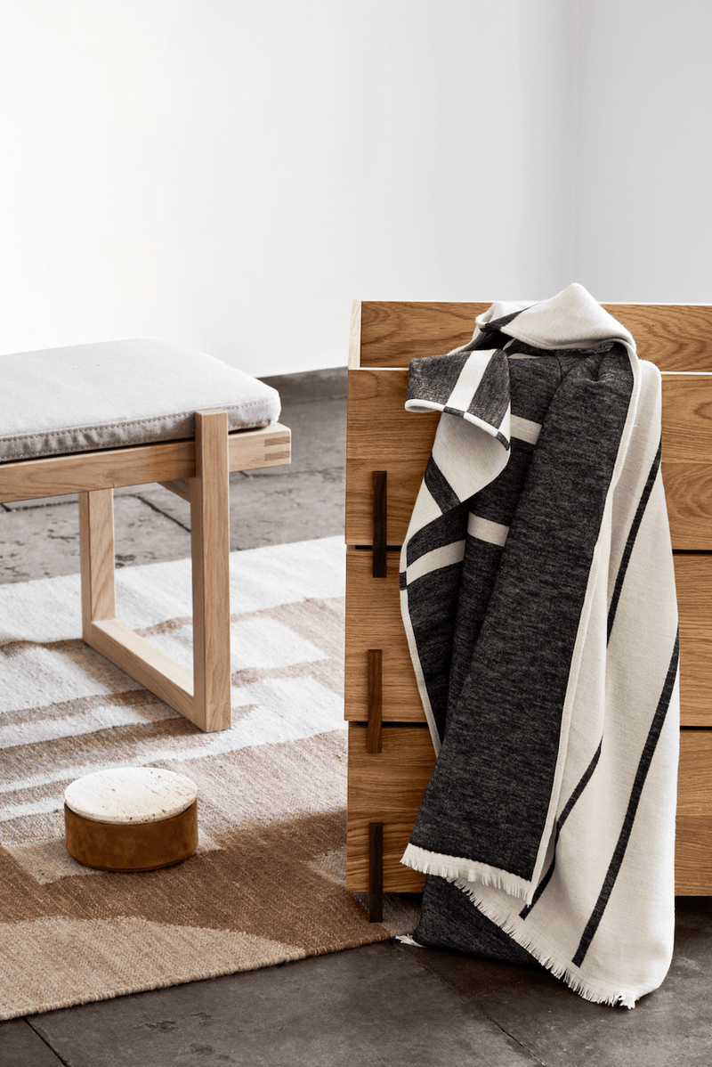 Architecture Throw - Kristina Dam - Blankets + Throws + Pillows - Black - HORNE