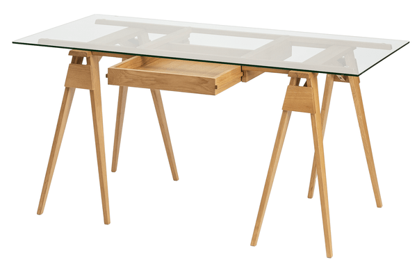 Arco Desk With Drawer - Design House Stockholm - Desks - Oak - HORNE