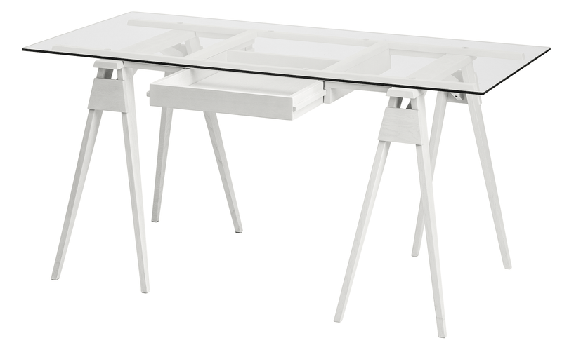 Arco Desk With Drawer - Design House Stockholm - Desks - White - HORNE