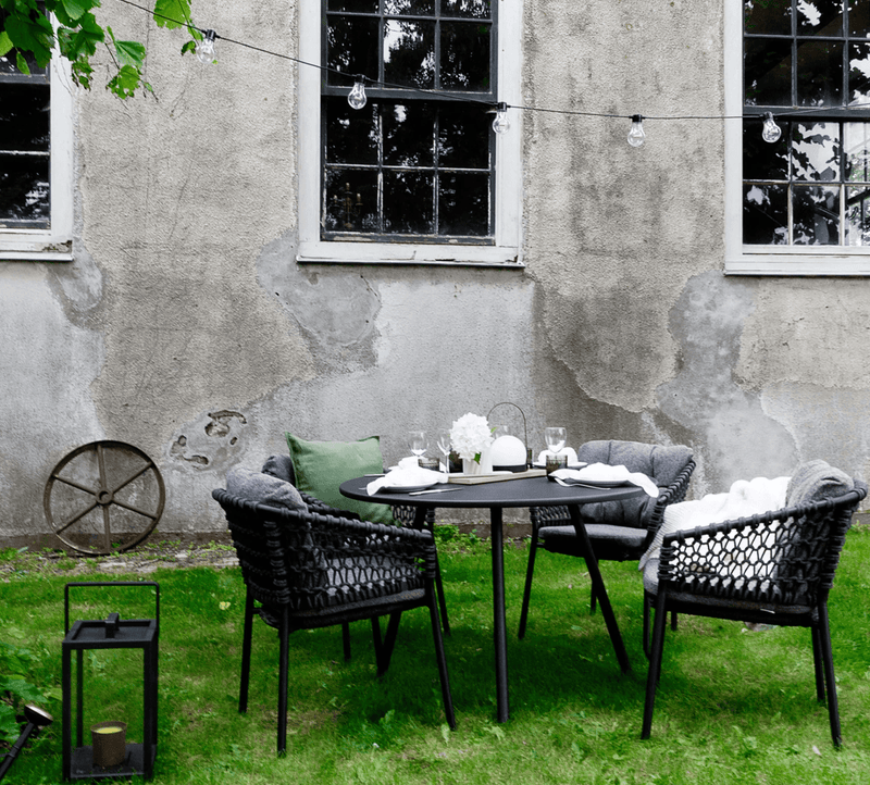 Area Table - Cane Line - Outdoor Furniture - Lava Grey - HORNE