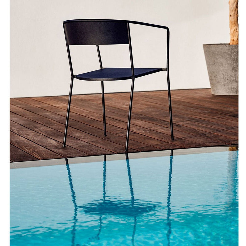 Arholma Chair - Skargaarden - Outdoor Furniture - Grey Agora Fossil Cushion - HORNE