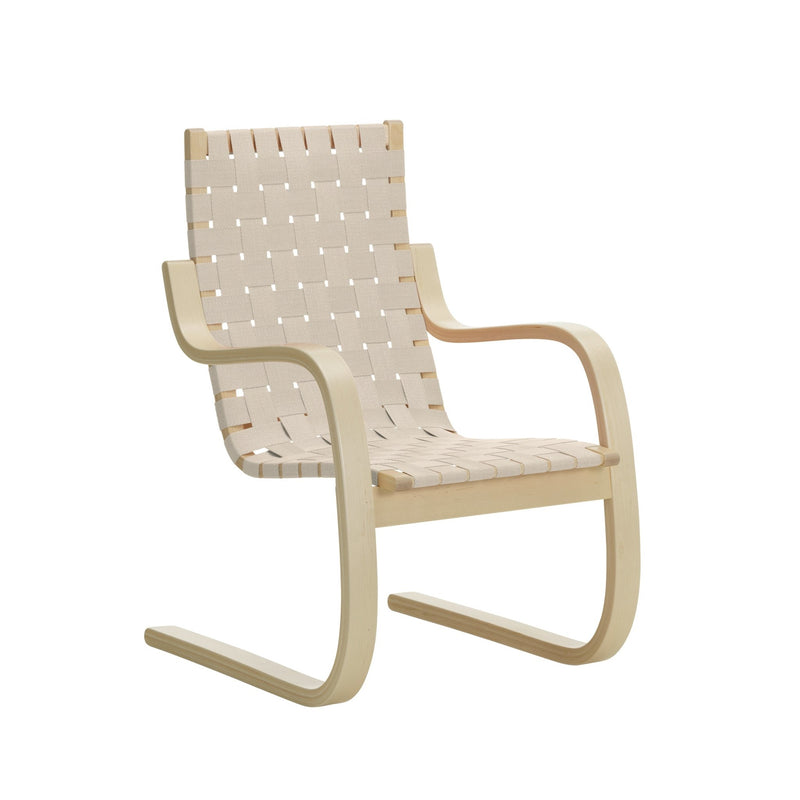 Armchair by Alvar Aalto - Artek - Chairs - Black & Black Webbing - HORNE