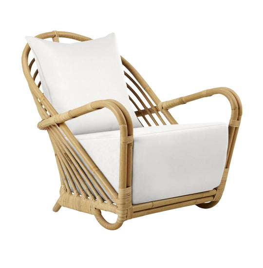 Arne Jacobsen Charlottenborg Chair - Sika Design - Chairs - Natural - Tempotest White Canvas - HORNE
