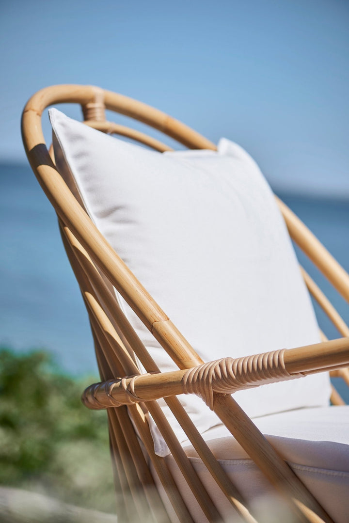 Arne Jacobsen Charlottenborg Exterior Chair - Sika Design - Outdoor Furniture - Dove White - Tempotest White Canvas - HORNE
