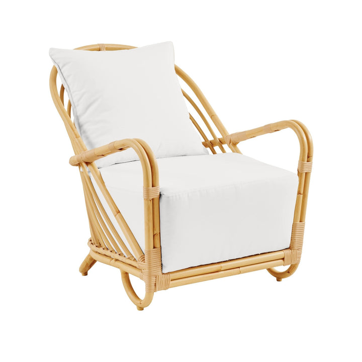 Arne Jacobsen Charlottenborg Exterior Chair - Sika Design - Outdoor Furniture - Dove White - Tempotest White Canvas - HORNE