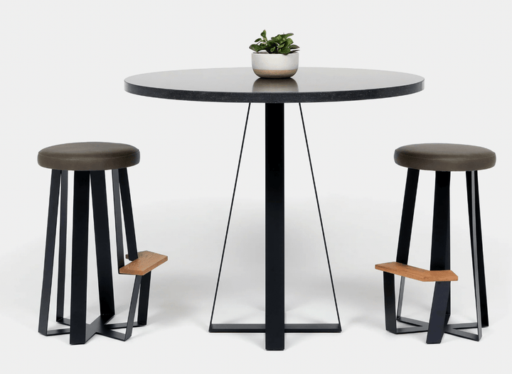 ARS Counter Stool - Leather - Artless - Stools + Benches + Ottomans - Olive - HORNE