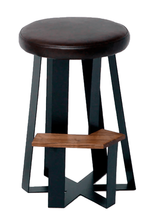 ARS Counter Stool - Leather - Artless - Stools + Benches + Ottomans - Blackbean - HORNE