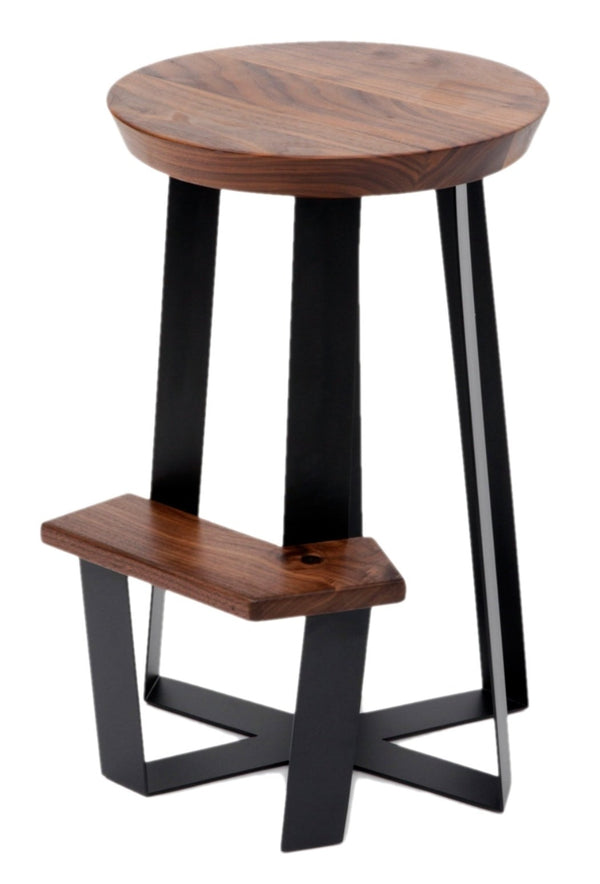ARS Counter Stool - Wood - Artless - Stools + Benches + Ottomans - Walnut - HORNE