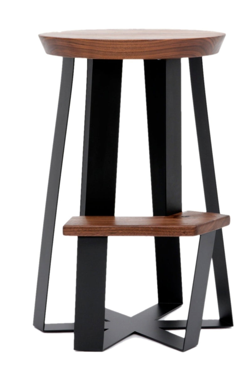 ARS Counter Stool - Wood - Artless - Stools + Benches + Ottomans - Walnut - HORNE