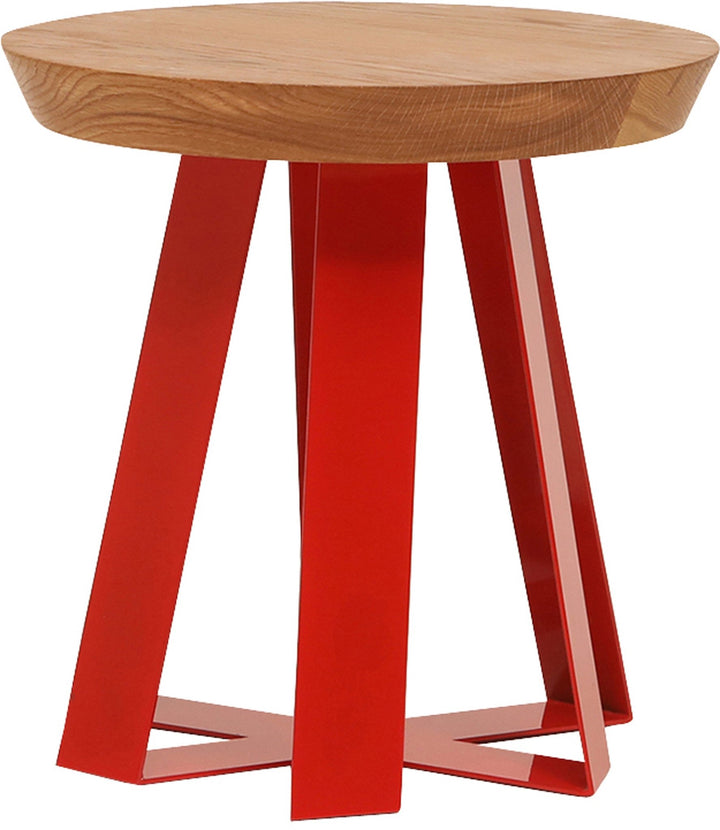 ARS Side Table - 16" - Artless - Stools + Benches + Ottomans - Oak Wood - Matte Black - HORNE