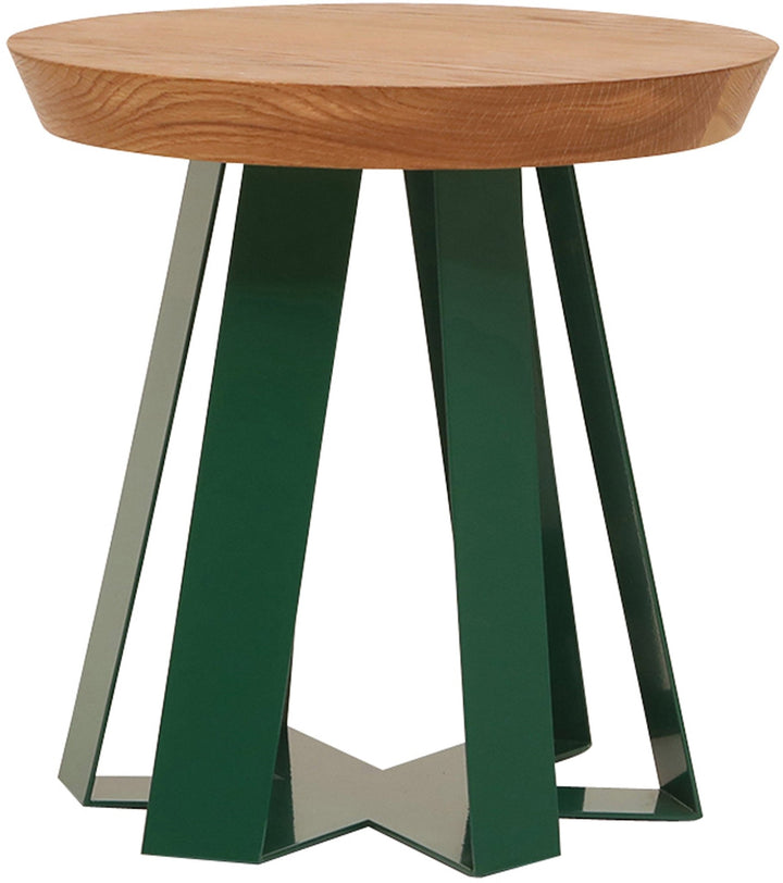 ARS Side Table - 16" - Artless - Stools + Benches + Ottomans - Oak Wood - Matte Black - HORNE