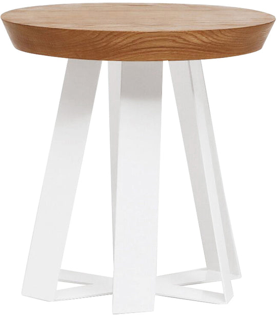ARS Side Table - 16" - Artless - Stools + Benches + Ottomans - Oak Wood - Matte Black - HORNE