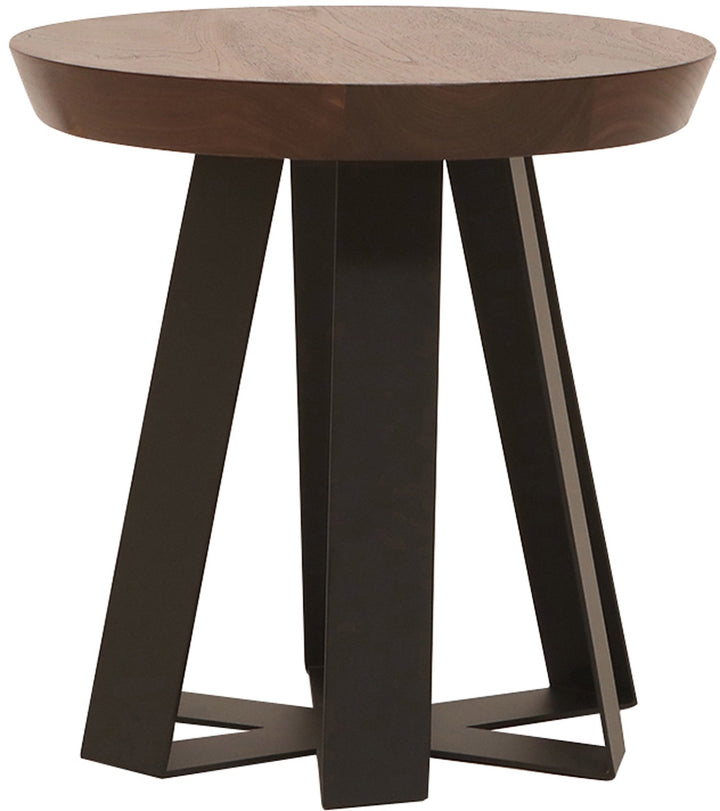 ARS Side Table - 16" - Artless - Stools + Benches + Ottomans - Oak Wood - Matte Black - HORNE