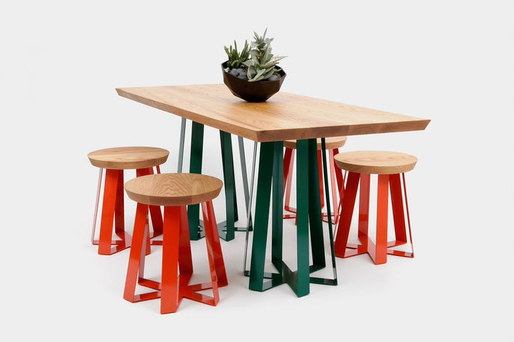 ARS Stool - Artless - Stools + Benches + Ottomans - Oak - Matte Black - HORNE