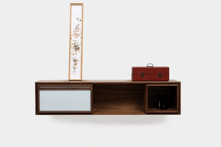 Artless Wall Unit - Artless - Sideboards + Cabinets - Large - Battleship Grey Lacquer - HORNE
