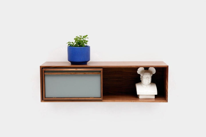 Artless Wall Unit - Artless - Sideboards + Cabinets - Large - Battleship Grey Lacquer - HORNE