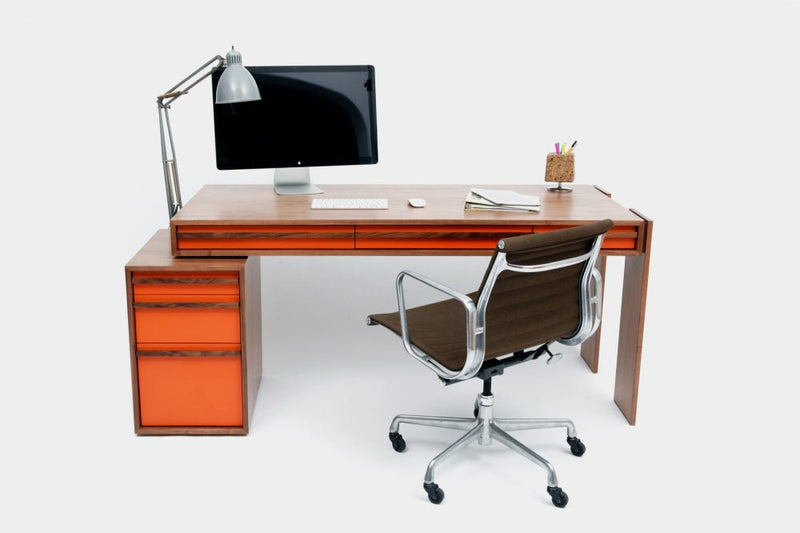 Artless Writing Unit - Artless - Sideboards + Cabinets - Orange Lacquer - HORNE