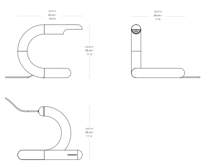 Aspide Table Lamp - Gubi - Table + Task - HORNE
