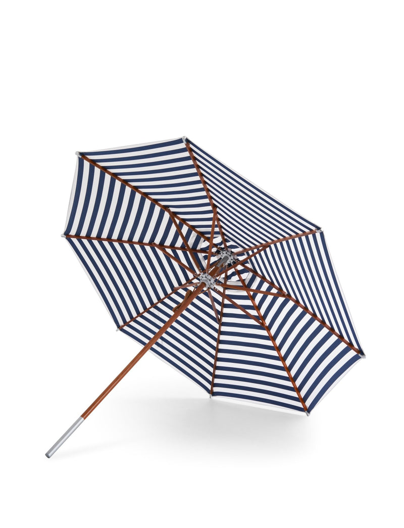 Atlantis Umbrella Ø330 - Round Striped - Skagerak by Fritz Hansen - Outdoor Accessories - Dark Blue Stripes - HORNE