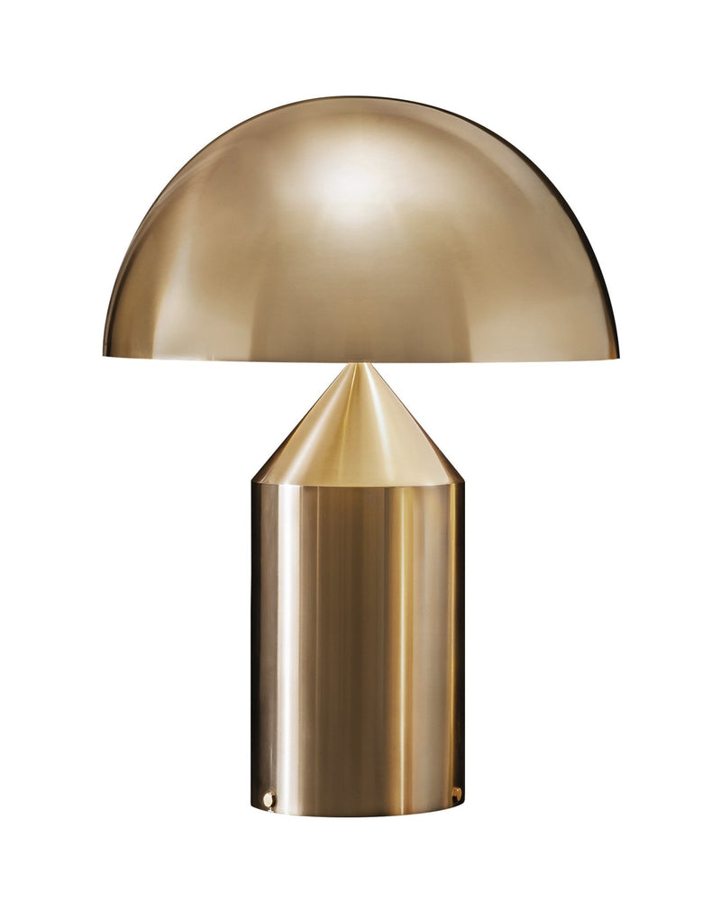Atollo Metal Table Lamp - Oluce - Table + Task - Satin Bronze - Small - HORNE