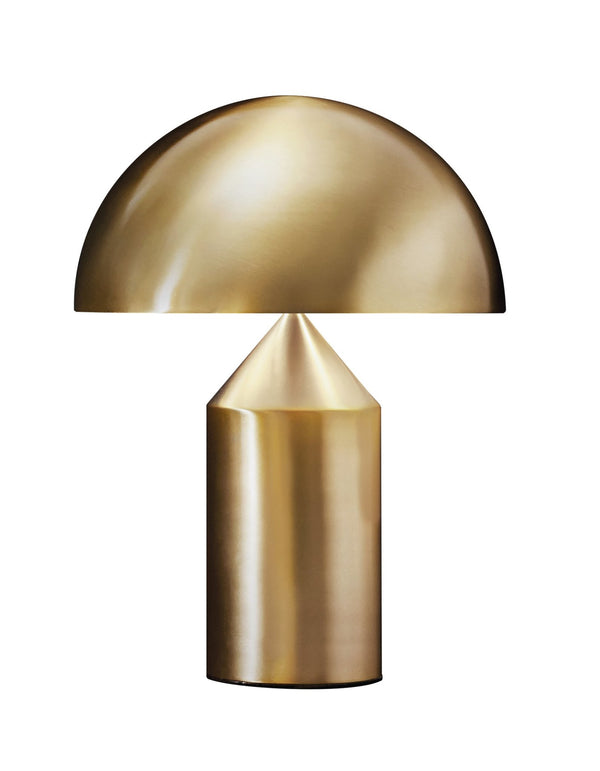 Atollo Metal Table Lamp - Oluce - Table + Task - Gold - Medium - HORNE