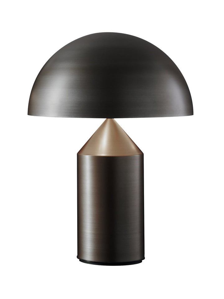Atollo Metal Table Lamp - Oluce - Table + Task - Satin Bronze - Medium - HORNE