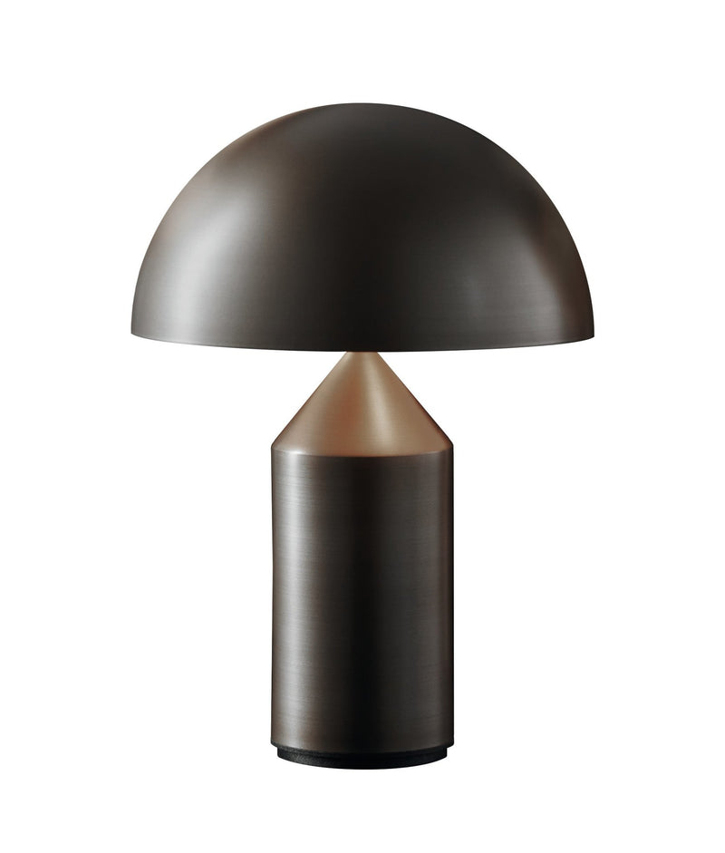 Atollo Metal Table Lamp - Oluce - Table + Task - Satin Bronze - Small - HORNE