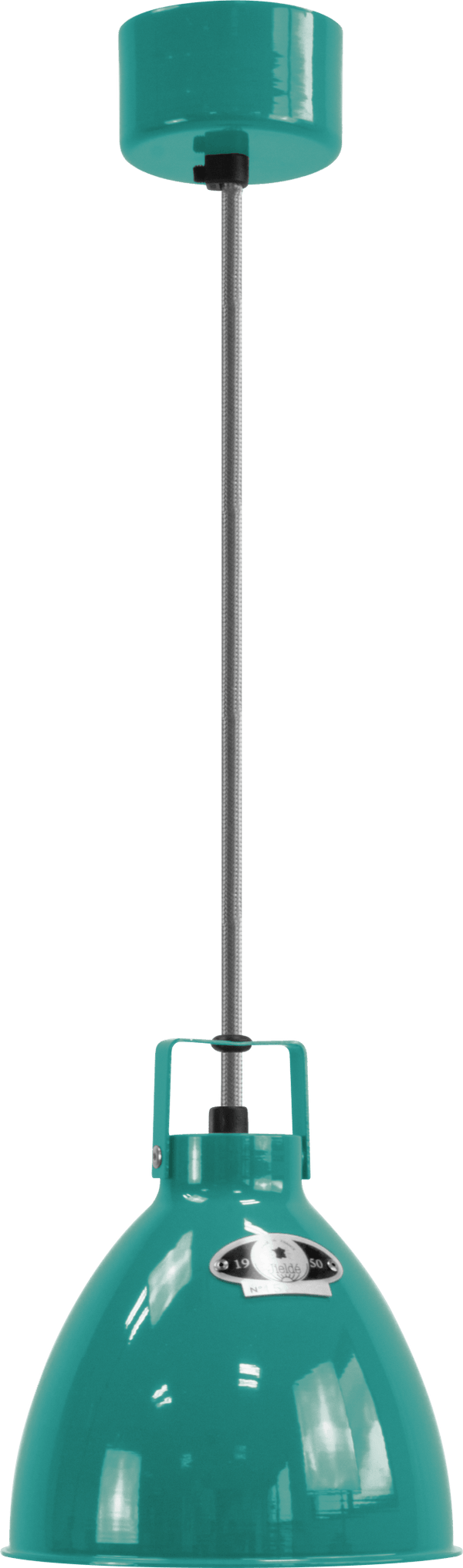 Augustin Pendant - A160 - Glossy Finish - Jielde - Pendants - Water Blue - RAL5021 - Gold - HORNE