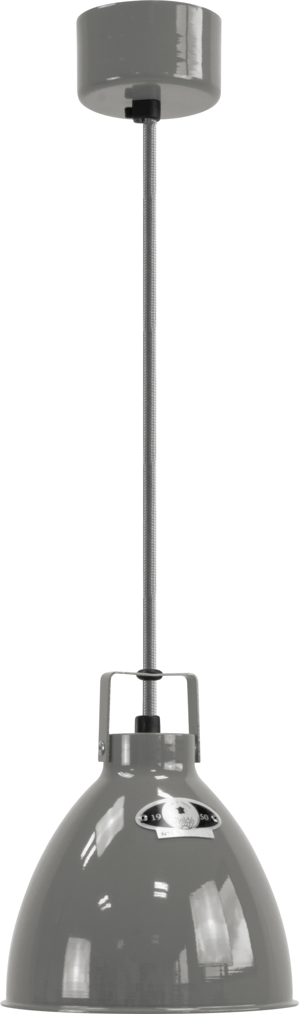 Augustin Pendant - A160 - Glossy Finish - Jielde - Pendants - Mouse Grey - RAL7005 - Gold - HORNE
