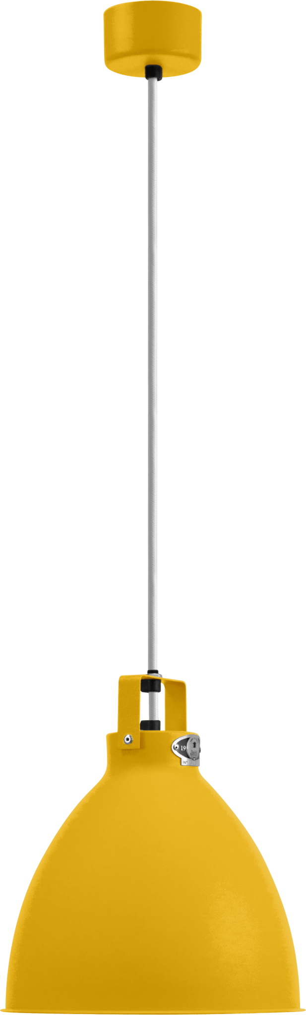 Augustin Pendant - A240 - Glossy Finish - Jielde - Pendants - Ocean Blue - RAL5020 - Gold - HORNE