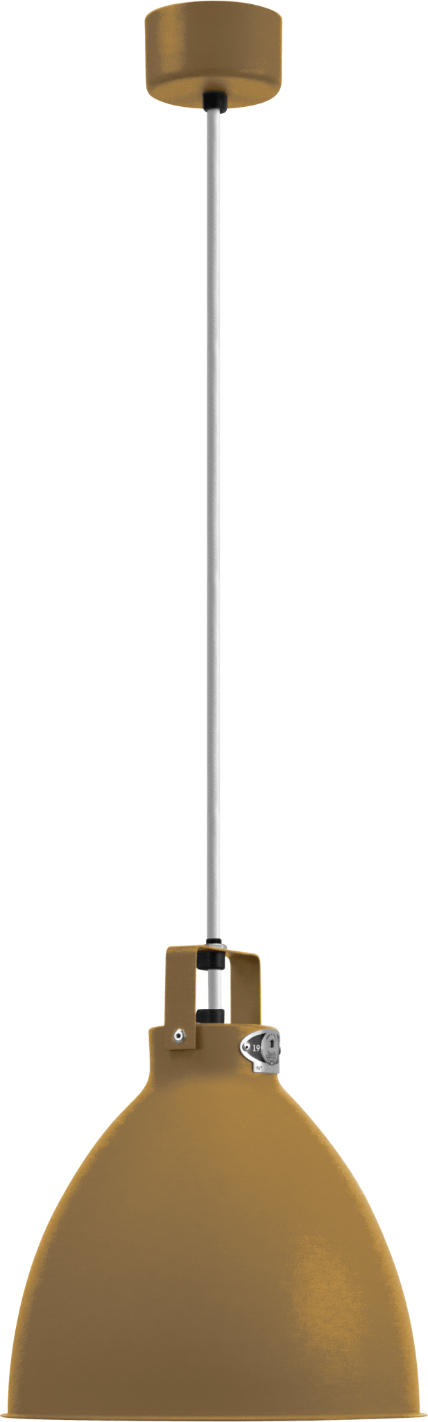 Augustin Pendant - A240 - Glossy Finish - Jielde - Pendants - Ocean Blue - RAL5020 - Gold - HORNE