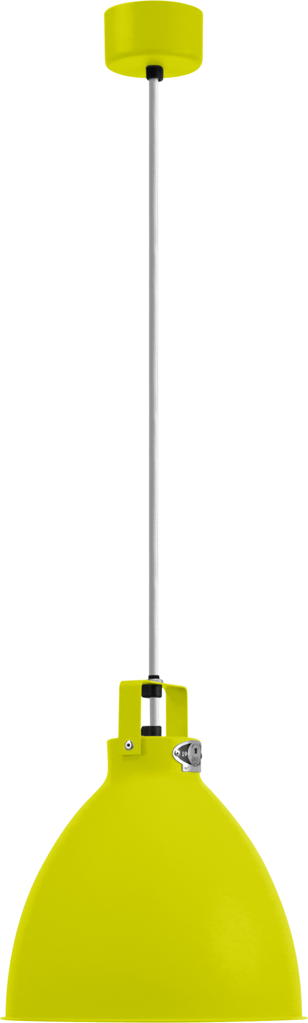 Augustin Pendant - A240 - Glossy Finish - Jielde - Pendants - Ocean Blue - RAL5020 - Gold - HORNE