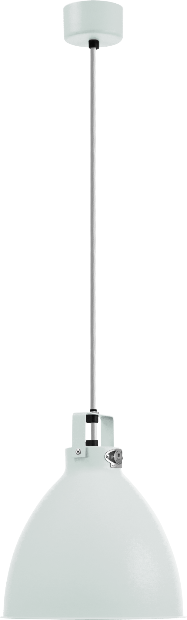 Augustin Pendant - A240 - Glossy Finish - Jielde - Pendants - Ocean Blue - RAL5020 - Gold - HORNE