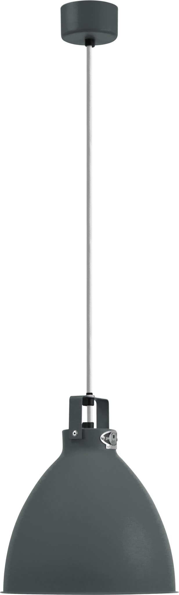 Augustin Pendant - A240 - Glossy Finish - Jielde - Pendants - Ocean Blue - RAL5020 - Gold - HORNE