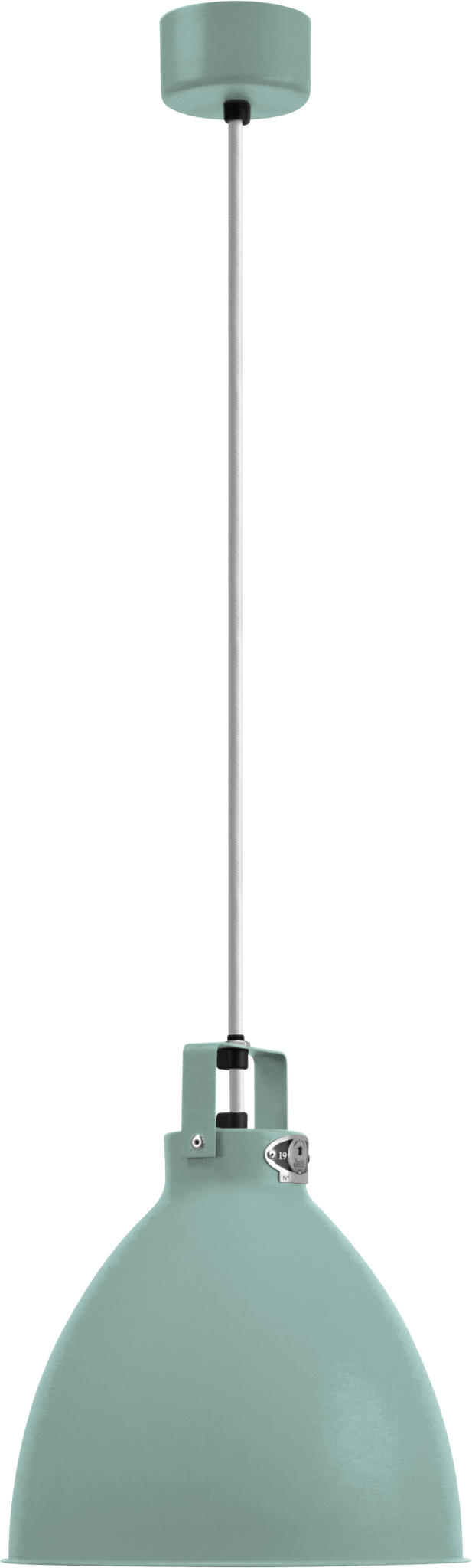 Augustin Pendant - A240 - Glossy Finish - Jielde - Pendants - Ocean Blue - RAL5020 - Gold - HORNE