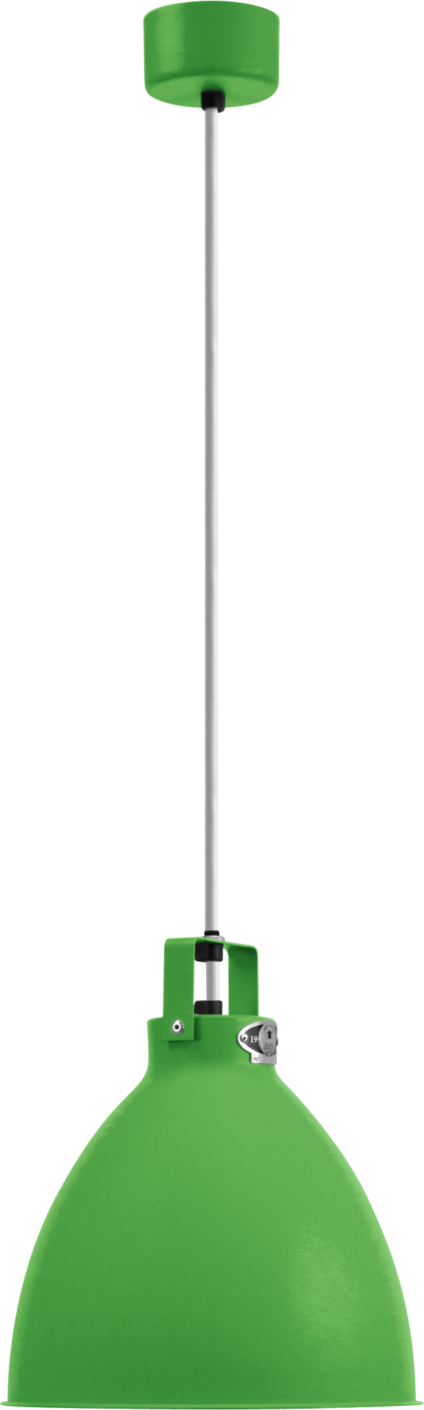 Augustin Pendant - A240 - Glossy Finish - Jielde - Pendants - Ocean Blue - RAL5020 - Gold - HORNE