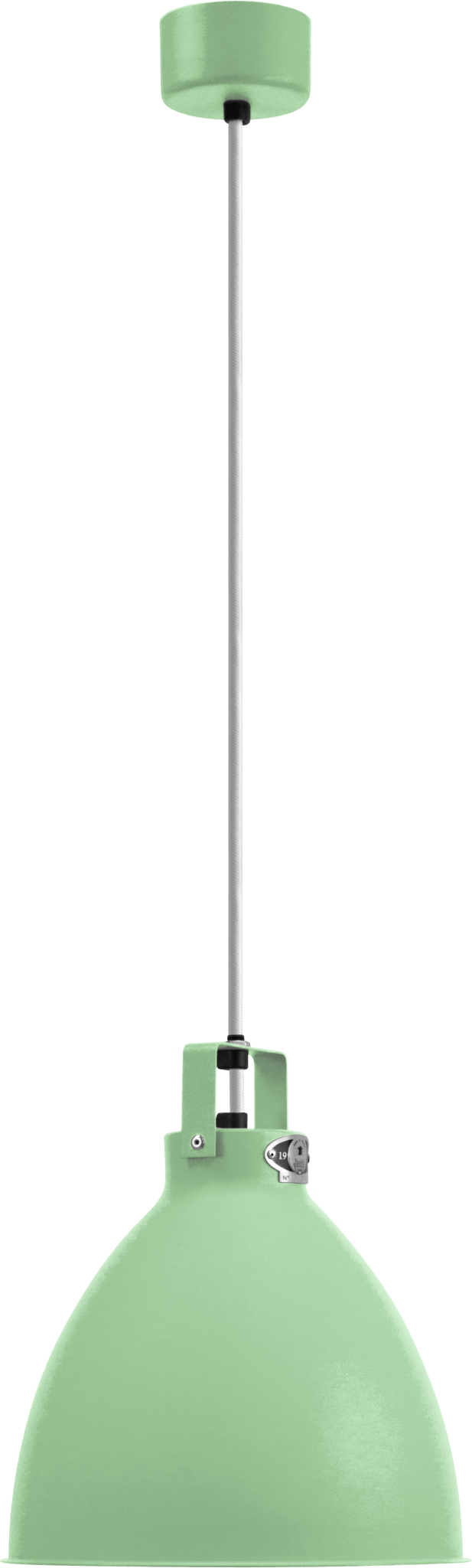 Augustin Pendant - A240 - Glossy Finish - Jielde - Pendants - Ocean Blue - RAL5020 - Gold - HORNE