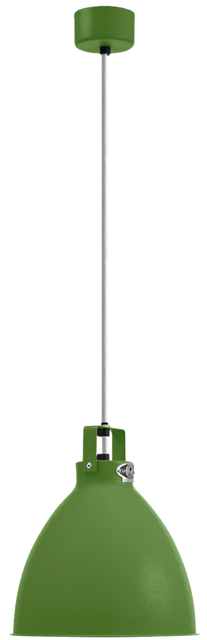 Augustin Pendant - A240 - Glossy Finish - Jielde - Pendants - Ocean Blue - RAL5020 - Gold - HORNE