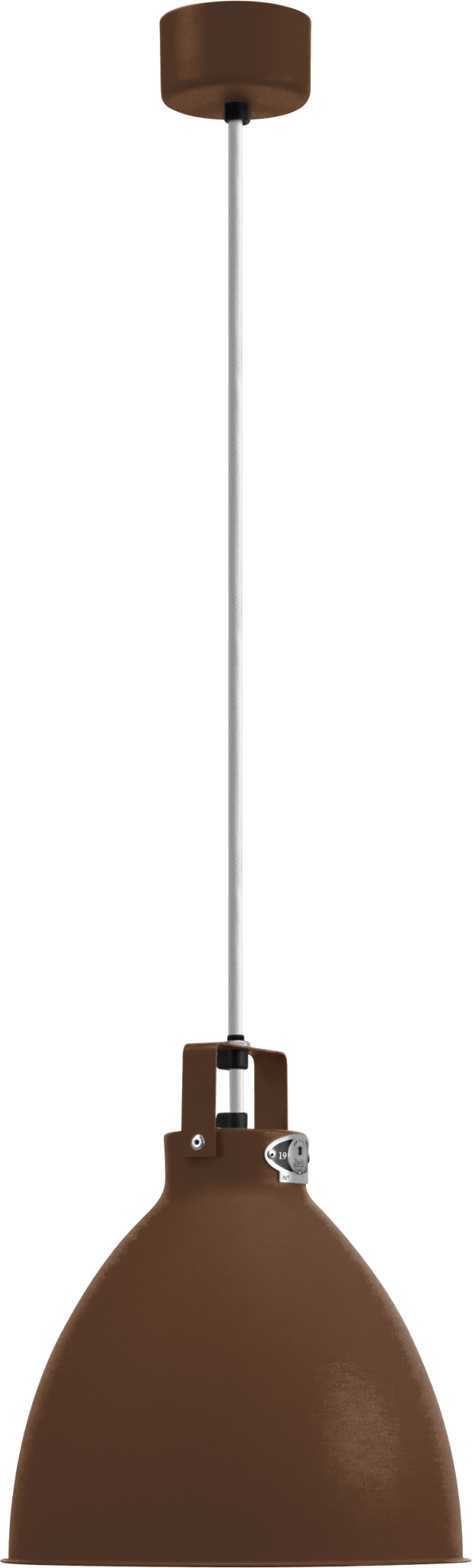 Augustin Pendant - A240 - Glossy Finish - Jielde - Pendants - Ocean Blue - RAL5020 - Gold - HORNE