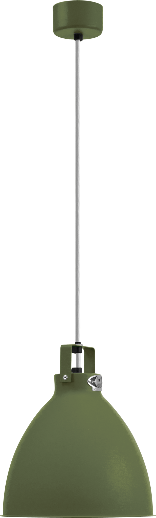 Augustin Pendant - A240 - Glossy Finish - Jielde - Pendants - Ocean Blue - RAL5020 - Gold - HORNE