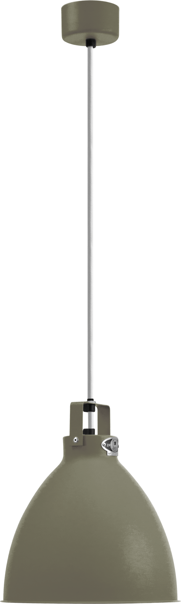 Augustin Pendant - A240 - Glossy Finish - Jielde - Pendants - Ocean Blue - RAL5020 - Gold - HORNE