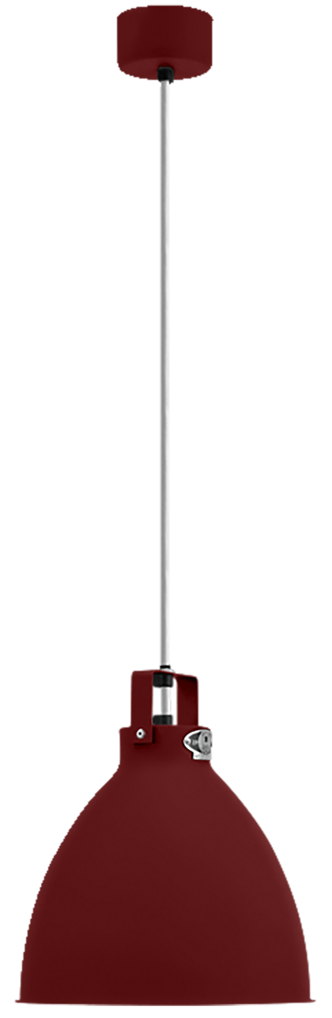 Augustin Pendant - A240 - Matte Finish - Jielde - Pendants - Burgundy - RAL3005 - Gold - HORNE