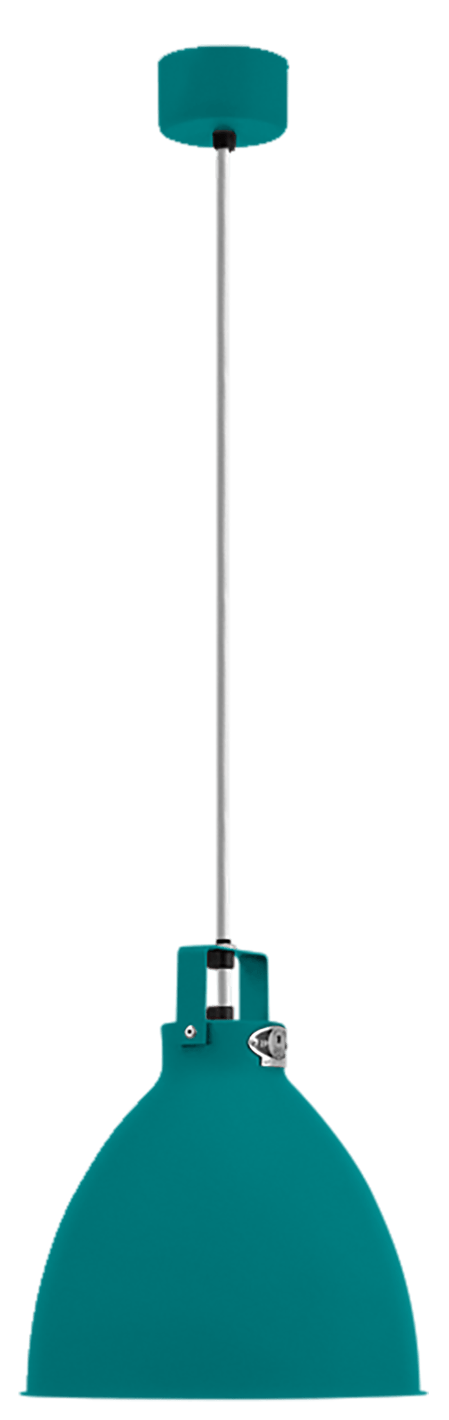 Augustin Pendant - A240 - Matte Finish - Jielde - Pendants - Water Blue - RAL5021 - Gold - HORNE