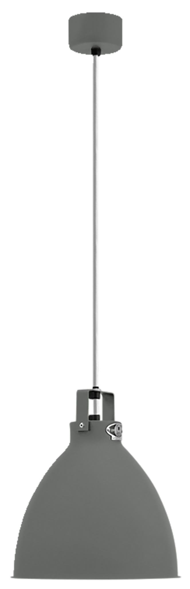 Augustin Pendant - A240 - Matte Finish - Jielde - Pendants - Mouse Grey - RAL7005 - Gold - HORNE