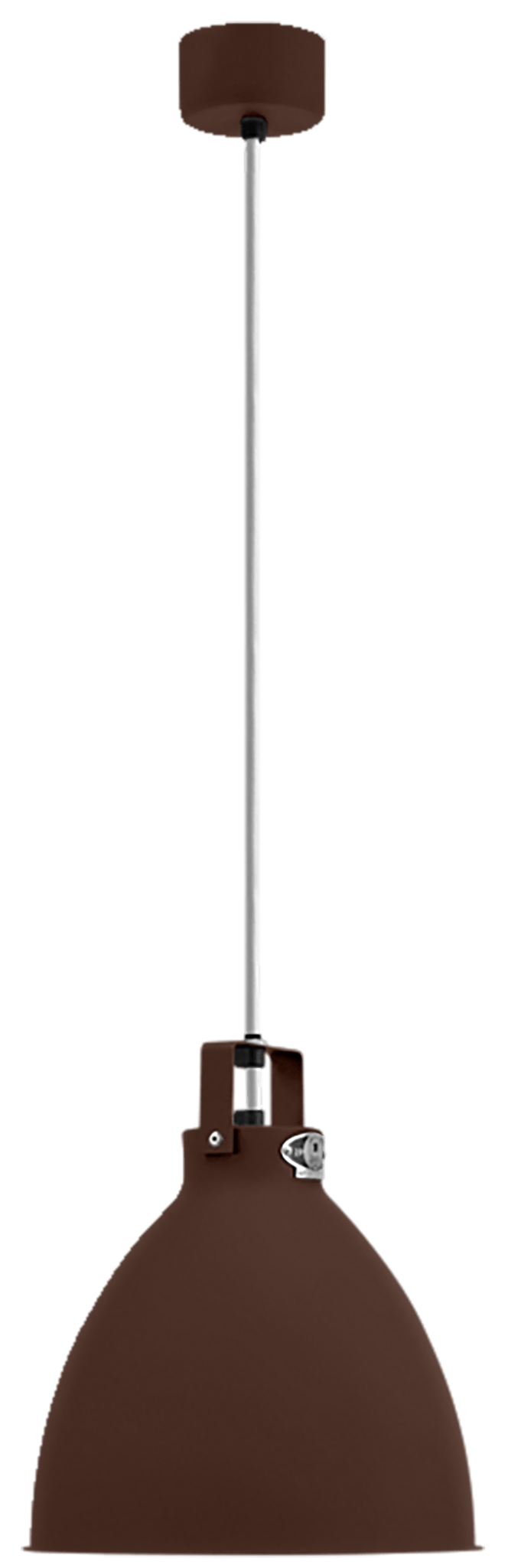 Augustin Pendant - A240 - Matte Finish - Jielde - Pendants - Chocolate - RAL8017 - Gold - HORNE